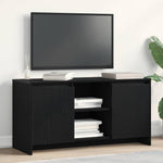 Tv-Skap Svart Eik 102 X 37,5 X 52,5 Cm Konstruert Tre
