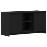Tv-Skap Svart Eik 102 X 37,5 X 52,5 Cm Konstruert Tre