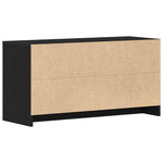 Tv-Skap Svart Eik 102 X 37,5 X 52,5 Cm Konstruert Tre
