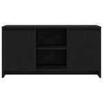 Tv-Skap Svart Eik 102 X 37,5 X 52,5 Cm Konstruert Tre