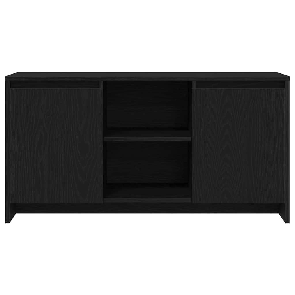 Tv-Skap Svart Eik 102 X 37,5 X 52,5 Cm Konstruert Tre