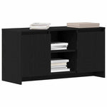 Tv-Skap Svart Eik 102 X 37,5 X 52,5 Cm Konstruert Tre
