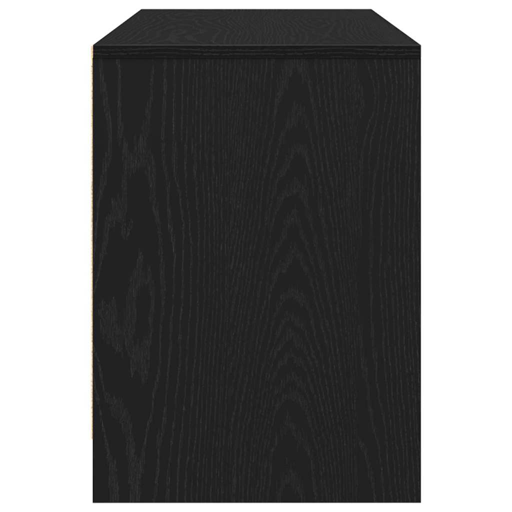 Tv-Skap Svart Eik 102 X 37,5 X 52,5 Cm Konstruert Tre