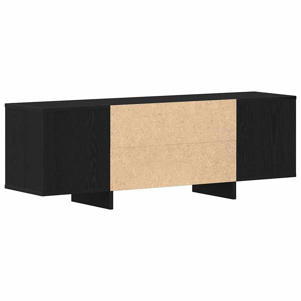 Tv-Skap Svart Eik 120 X 30 X 40,5 Cm Konstruert Tre
