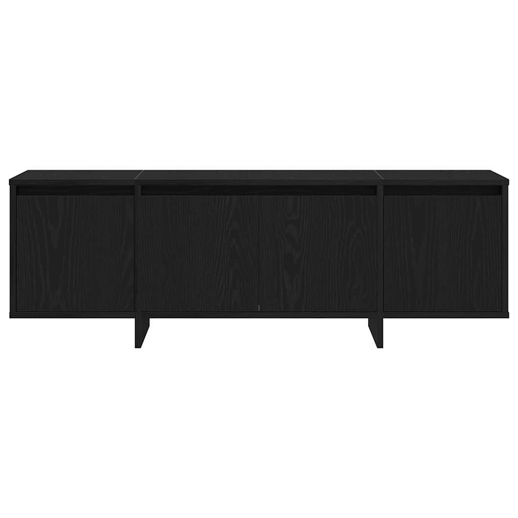Tv-Skap Svart Eik 120 X 30 X 40,5 Cm Konstruert Tre