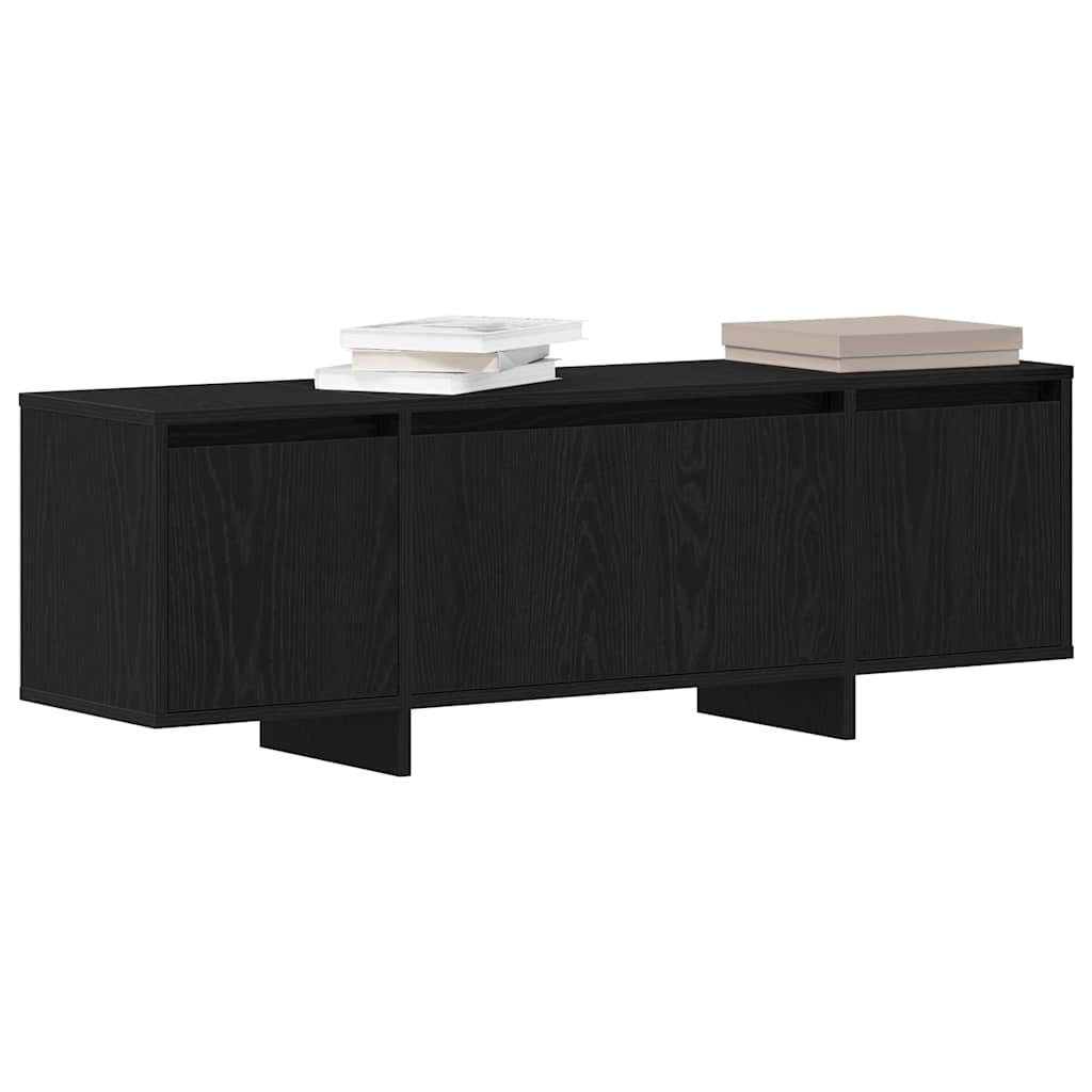 Tv-Skap Svart Eik 120 X 30 X 40,5 Cm Konstruert Tre