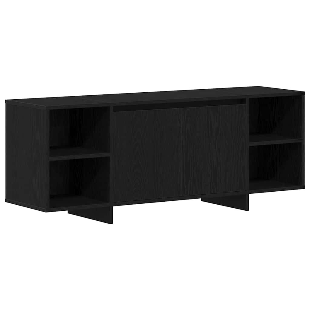 Tv-Skap Svart Eik 120 X 30 X 40,5 Cm Konstruert Tre
