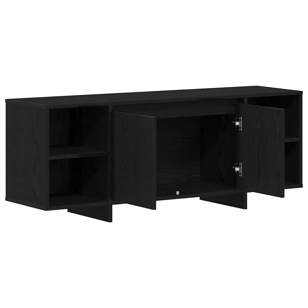 Tv-Skap Svart Eik 120 X 30 X 40,5 Cm Konstruert Tre