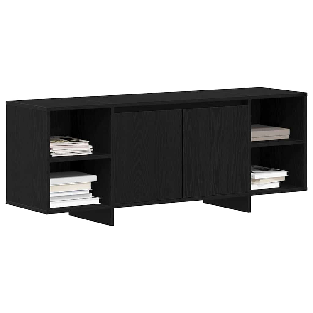 Tv-Skap Svart Eik 120 X 30 X 40,5 Cm Konstruert Tre