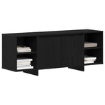 Tv-Skap Svart Eik 120 X 30 X 40,5 Cm Konstruert Tre