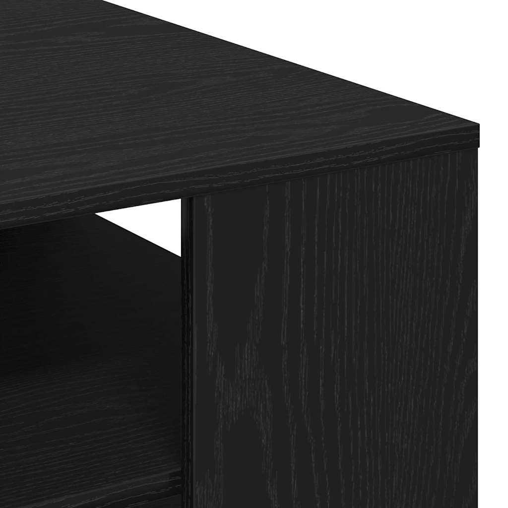 Kaffebord Svart Eik 40 X 40 X 43 Cm Konstruert Tre