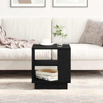 Kaffebord Svart Eik 40 X 40 X 43 Cm Konstruert Tre
