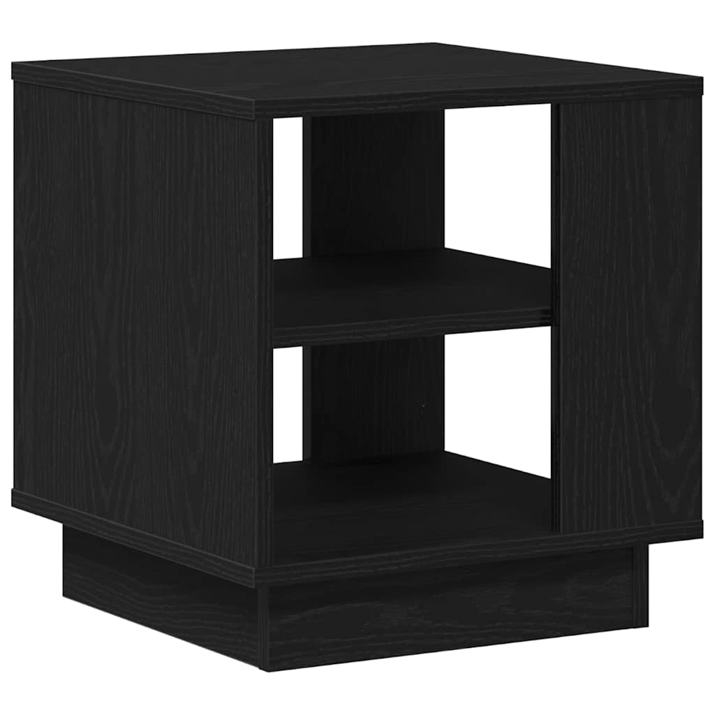 Kaffebord Svart Eik 40 X 40 X 43 Cm Konstruert Tre
