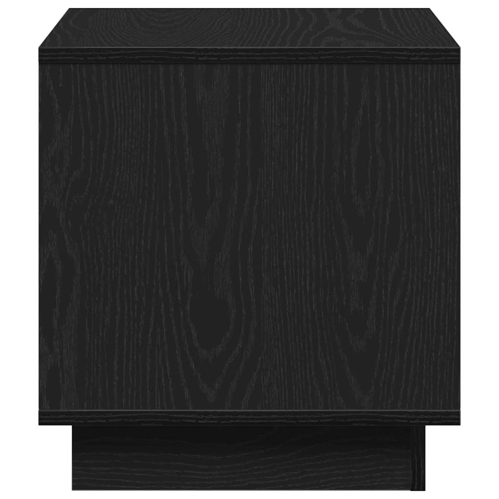 Kaffebord Svart Eik 40 X 40 X 43 Cm Konstruert Tre