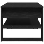 Kaffebord Svart Eik 102 X 55 X 45 Cm Konstruert Tre