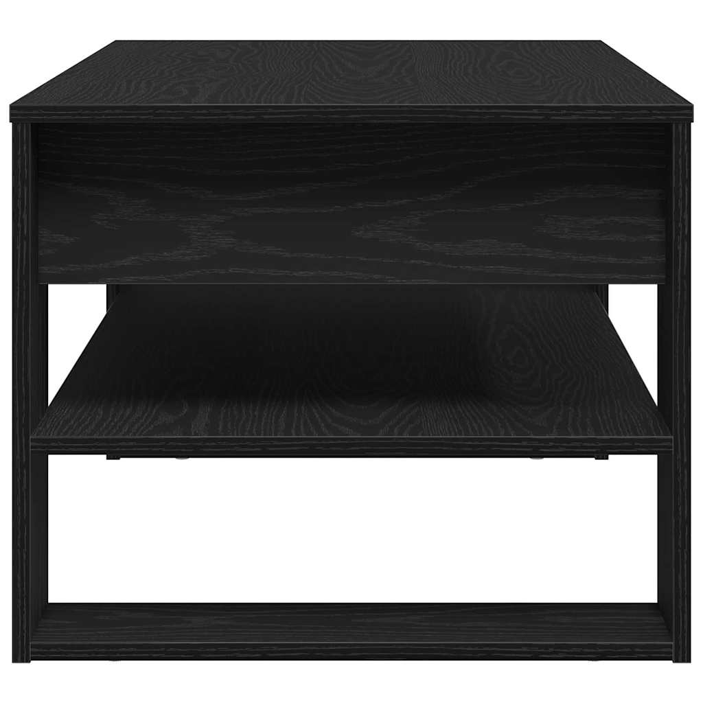 Kaffebord Svart Eik 102 X 55 X 45 Cm Konstruert Tre