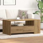 Kaffebord Artisan Eik 102 X 55 X 43,5 Cm Konstruert Tre