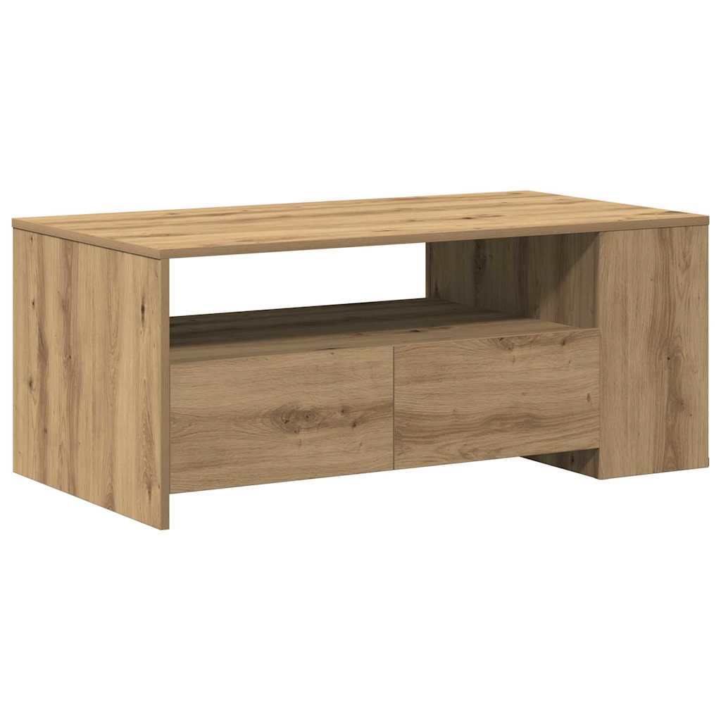 Kaffebord Artisan Eik 102 X 55 X 43,5 Cm Konstruert Tre