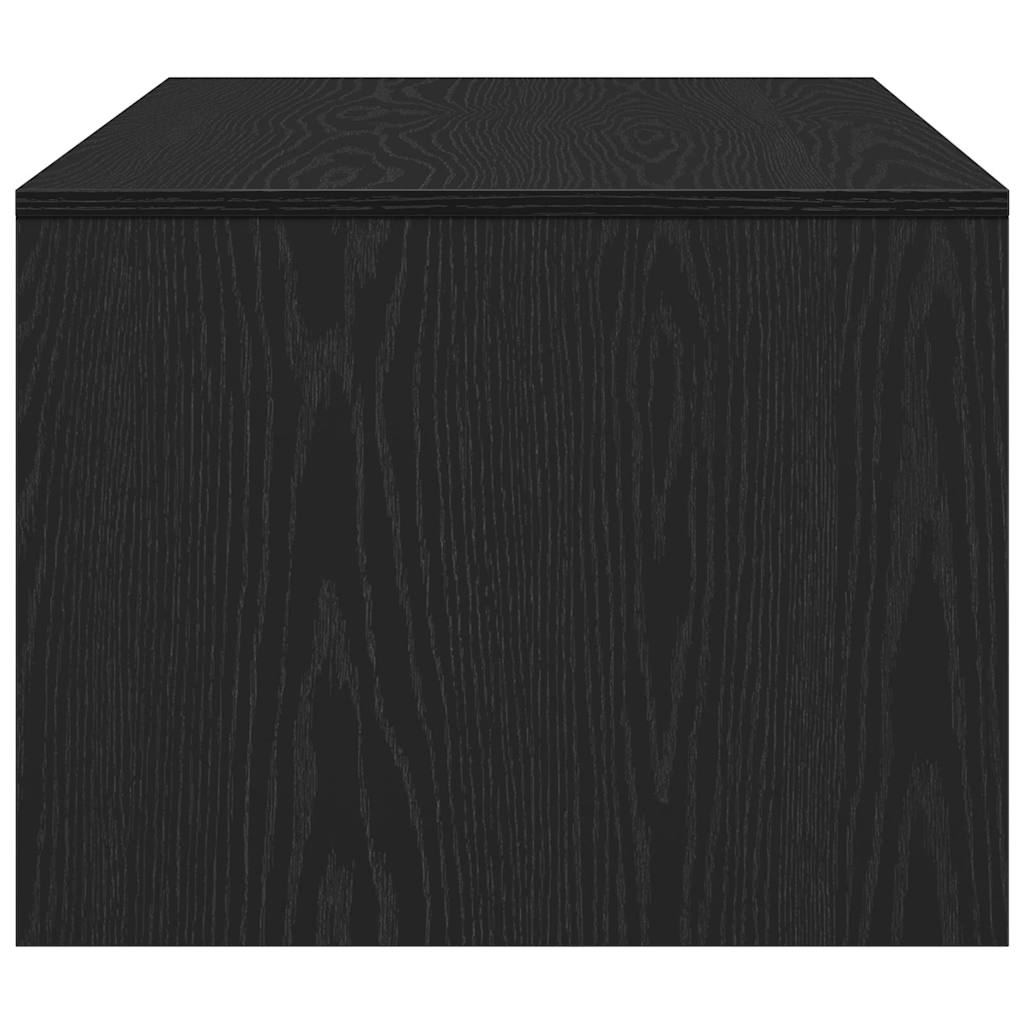 Kaffebord Med Skuff Svart Eik 102 X 55 X 43,5 Cm Konstruert Tre
