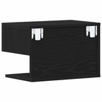 Nattbordskap Med Skuff Svart Eik 46 X 30 X 30 Cm Konstruert Tre