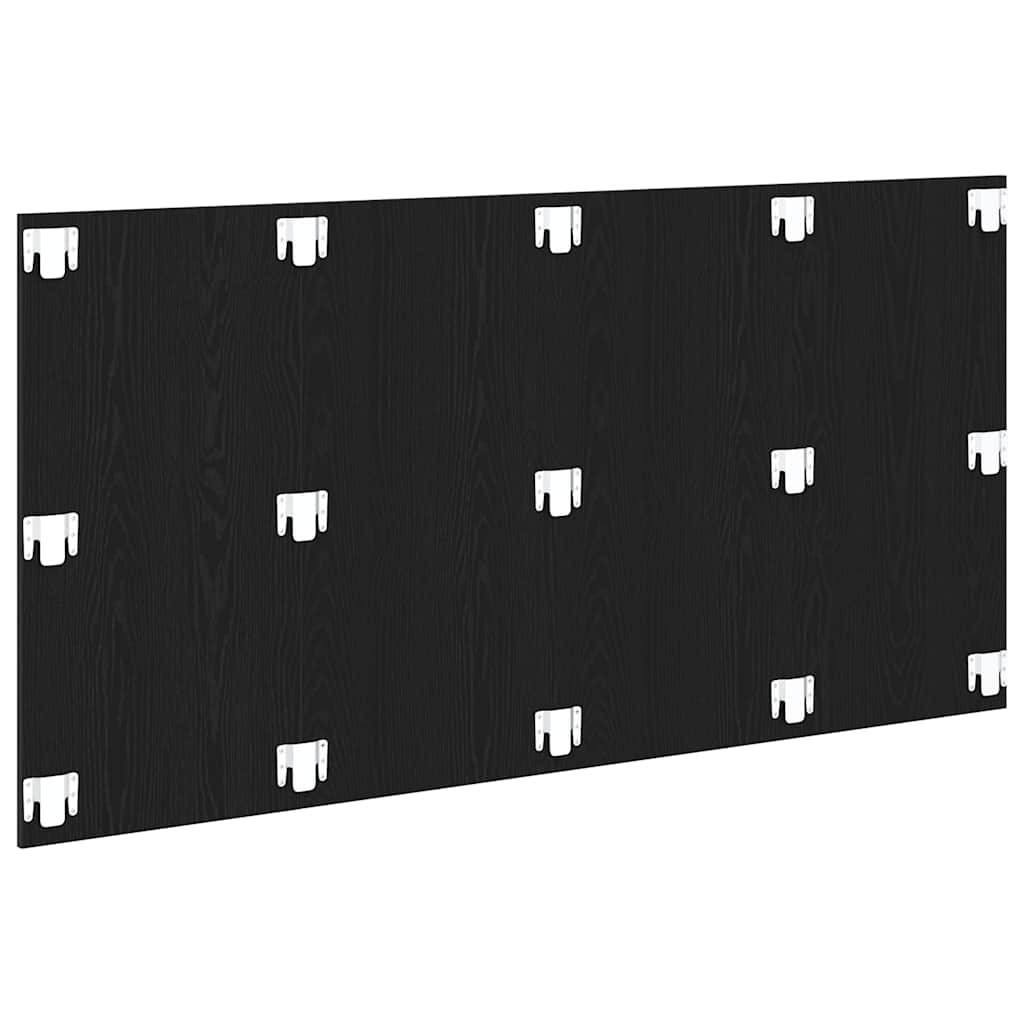 Seng Hodegjerde Svart Eik 160 X 1.5 X 80.5 Cm Konstruert Tre