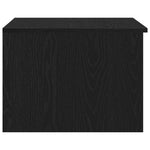 Kaffebord With Drawer Svart Eik 50 X 50 X 36 Cm Konstruert Tre