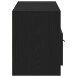 Tv-Skap Med Skuff Svart Eik 150 X 33,5 X 45 Cm Konstruert Tre
