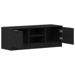 Tv-Skap Svart Eik 102 X 32 X 35.5 Cm Konstruert Tre