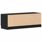 Tv-Skap Svart Eik 102 X 32 X 35.5 Cm Konstruert Tre