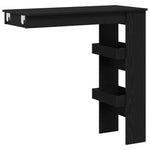 Veggbart Bord Svart Eik 102 X 45 X 103,5 Cm Konstruert Tre