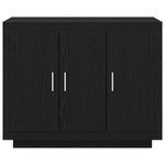 Serviesskap Svart Eik 92 X 35 X 75 Cm Konstruert Tre