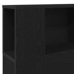 Hodegavlskap Svart Eik 120 X 18.5 X 102.5 Cm Konstruert Tre