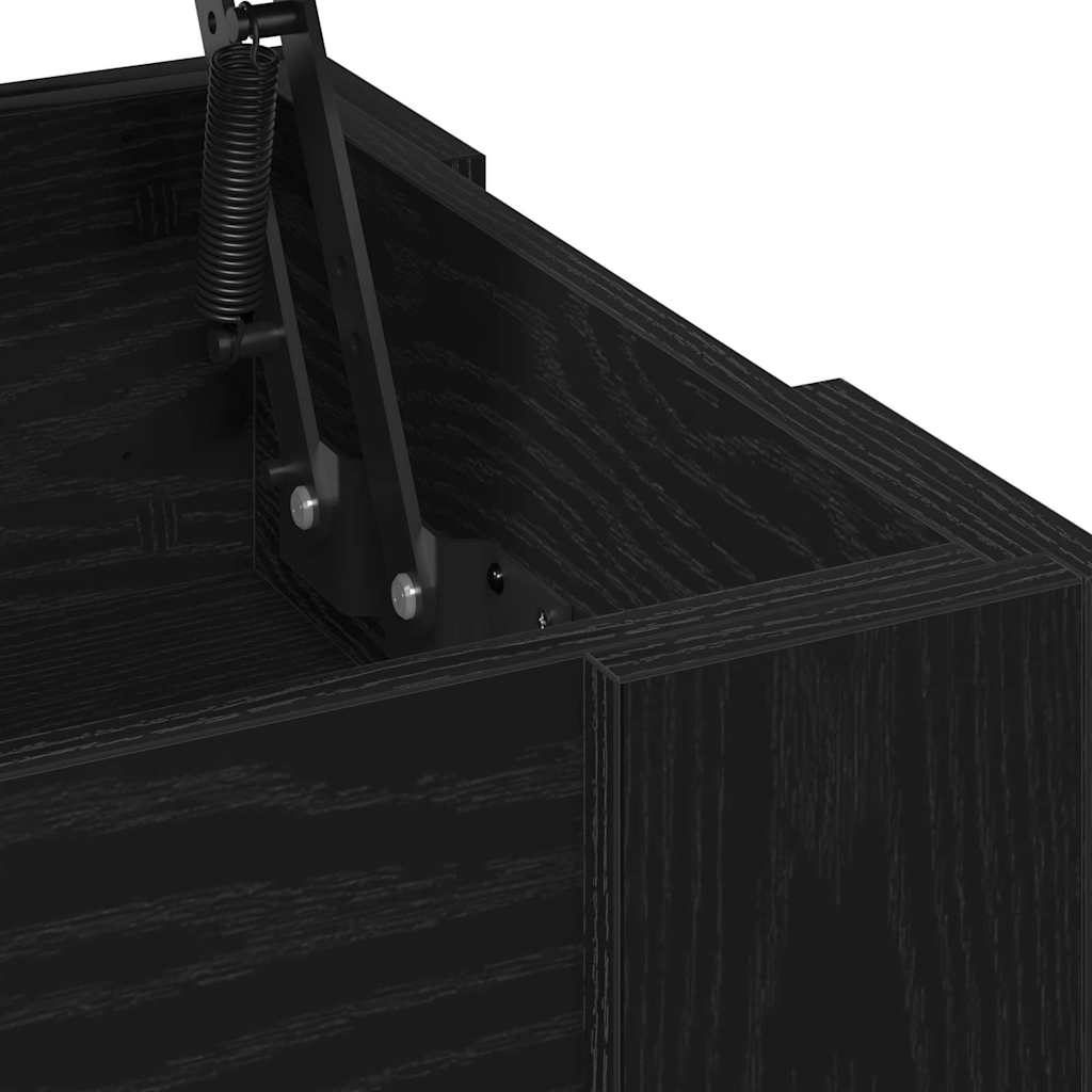 Kaffebord Svart Eik 101 X 49 X 52 Cm Konstruert Tre