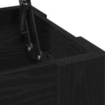 Kaffebord Svart Eik 101 X 49 X 52 Cm Konstruert Tre