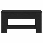 Kaffebord Svart Eik 101 X 49 X 52 Cm Konstruert Tre
