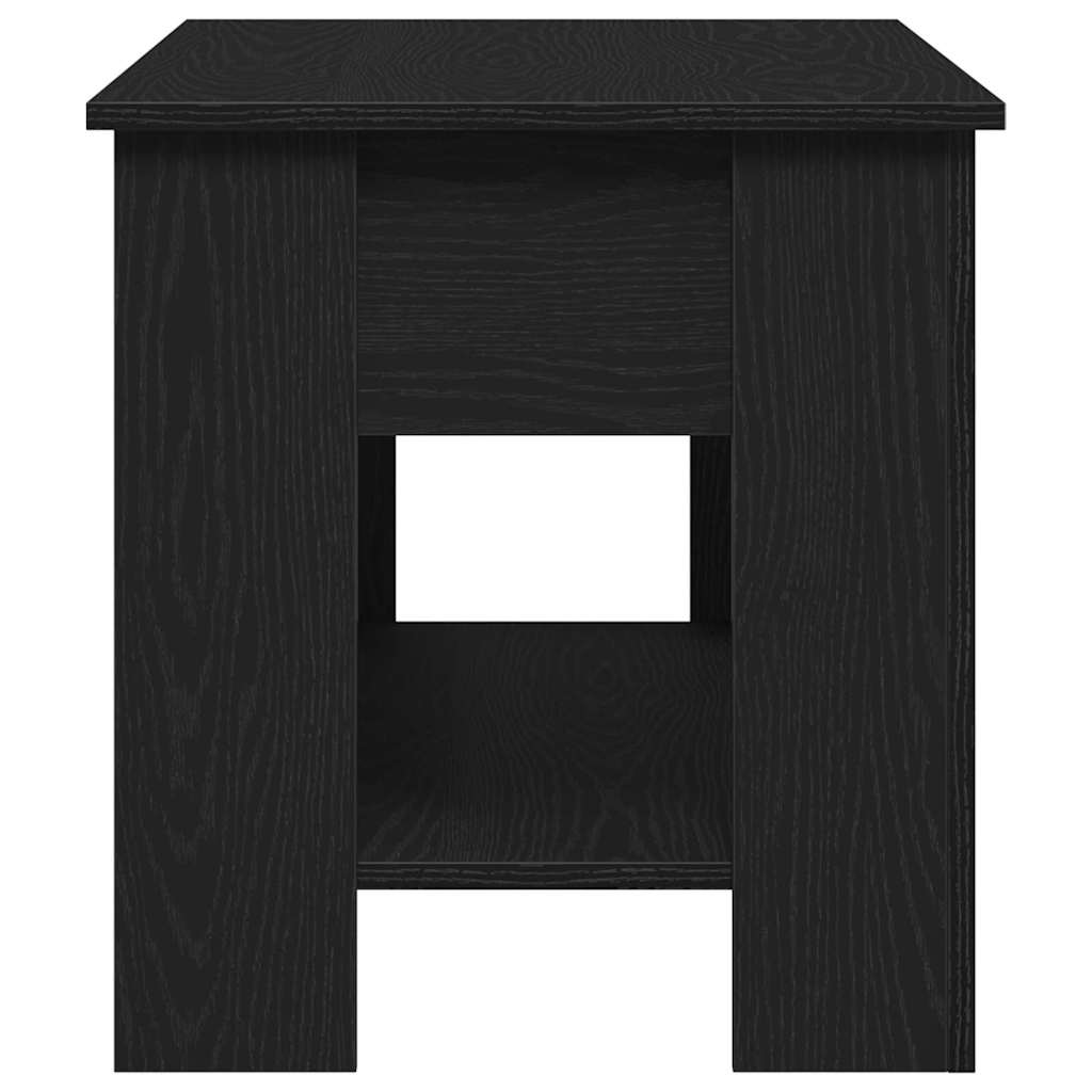 Kaffebord Svart Eik 101 X 49 X 52 Cm Konstruert Tre