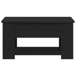 Kaffebord Svart Eik 79 X 49 X 41 Cm Konstruert Tre