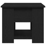Kaffebord Svart Eik 79 X 49 X 41 Cm Konstruert Tre