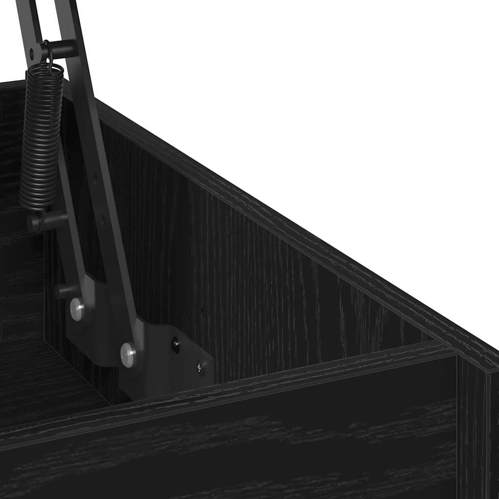 Kaffebord Svart Eik 80 X 50,5 X 41,5 Cm Konstruert Tre