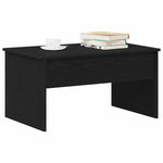 Kaffebord Svart Eik 80 X 50,5 X 41,5 Cm Konstruert Tre