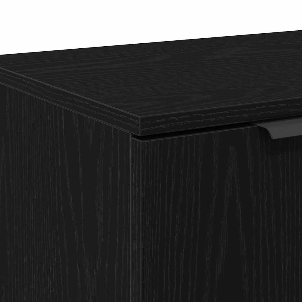 Tv-Skap Svart Eik 102 X 35 X 36,5 Cm Konstruert Tre