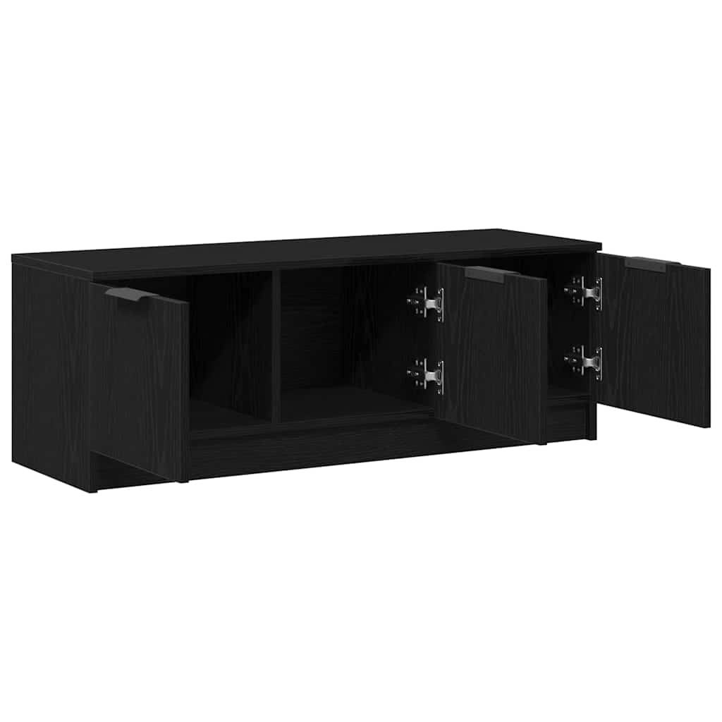 Tv-Skap Svart Eik 102 X 35 X 36,5 Cm Konstruert Tre