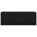 Tv-Skap Svart Eik 102 X 35 X 36,5 Cm Konstruert Tre