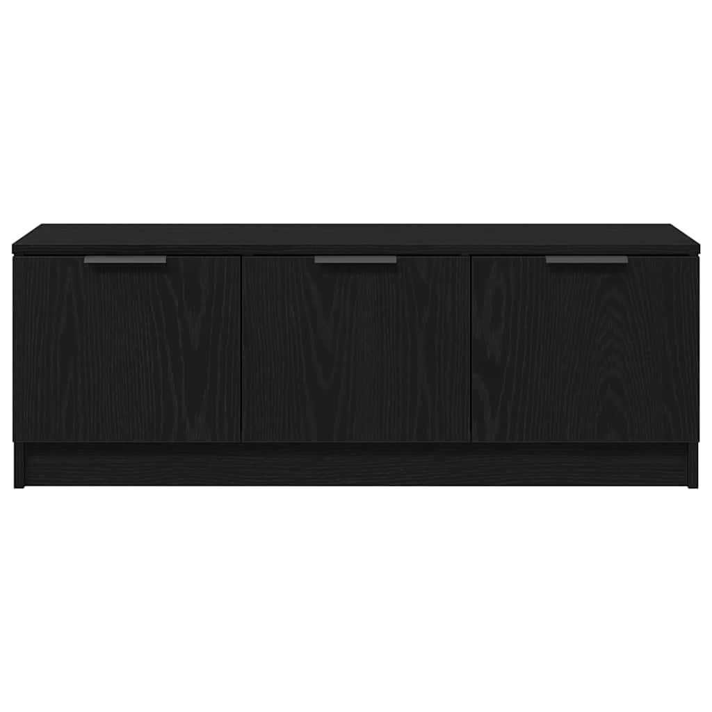 Tv-Skap Svart Eik 102 X 35 X 36,5 Cm Konstruert Tre