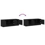 Tv-Skap Svart Eik 102 X 35 X 36,5 Cm Konstruert Tre