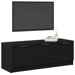Tv-Skap Svart Eik 102 X 35 X 36,5 Cm Konstruert Tre