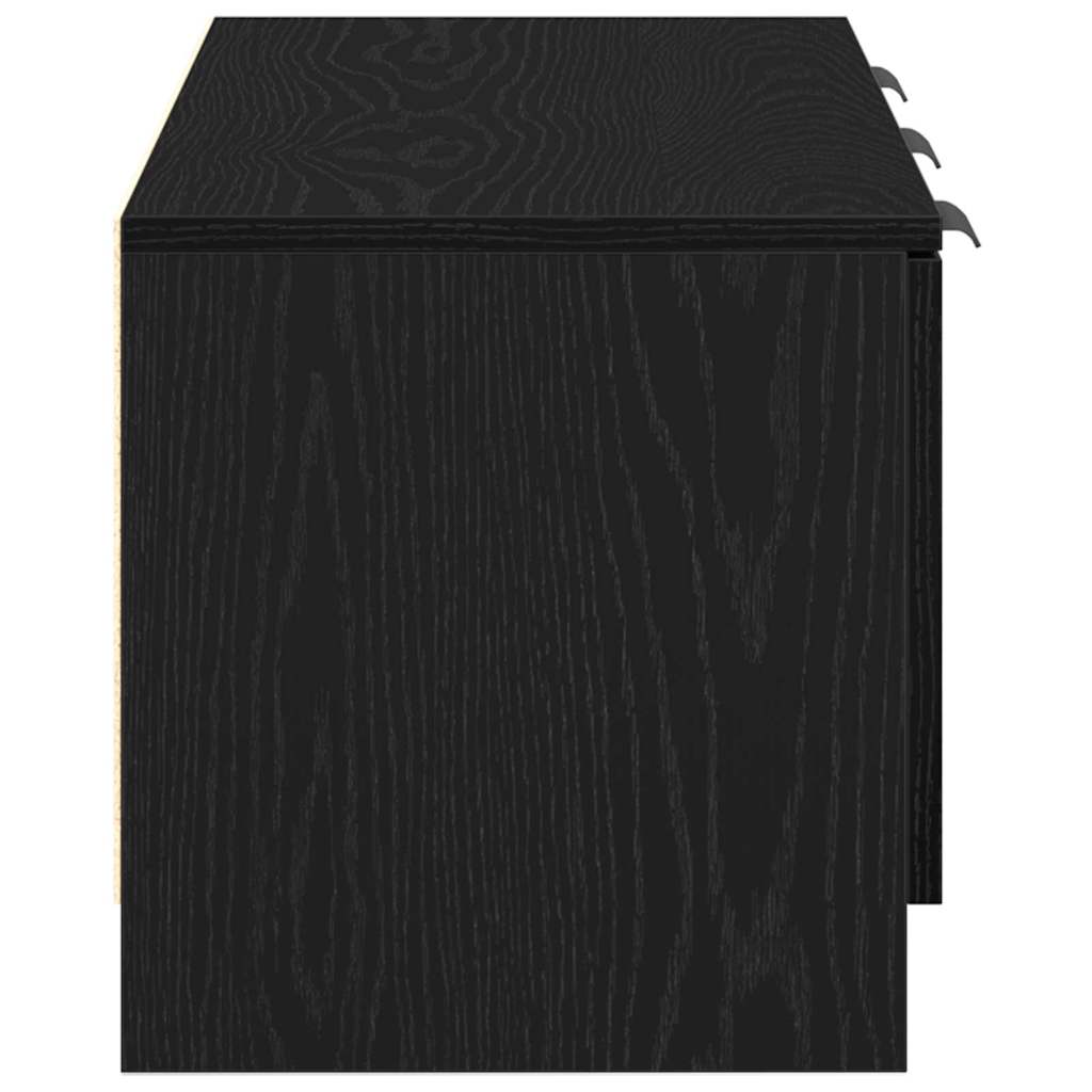 Tv-Skap Svart Eik 102 X 35 X 36,5 Cm Konstruert Tre