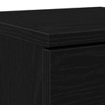 Serviesskap 2 Pcs Svart Eik 30 X 30 X 70 Cm Konstruert Tre