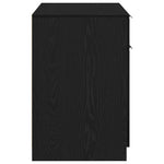 Skrivebord Med Skuff Svart Eik 100 X 50 X 75 Cm Konstruert Tre