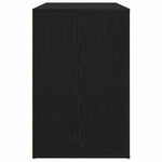 Skrivebord Med Skuff Svart Eik 100 X 49 X 74 Cm Konstruert Tre